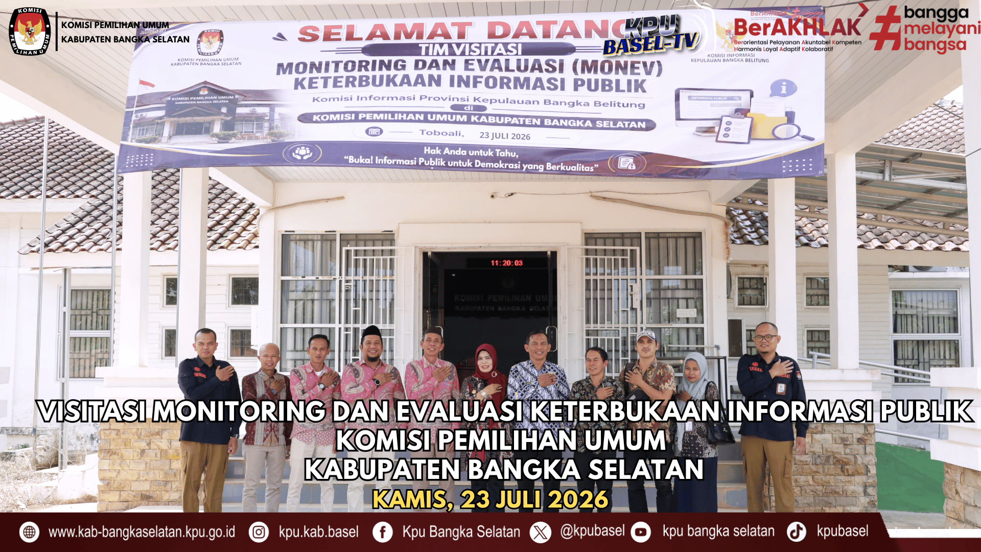 VISITASI DAN MONEV PERSENTASI KETERBUKAAN INFORMASI PUBLIK